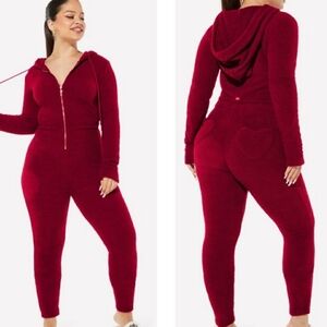 Yitty Pet Me Heart Pocket Rose Red Long Sleeve Onesie